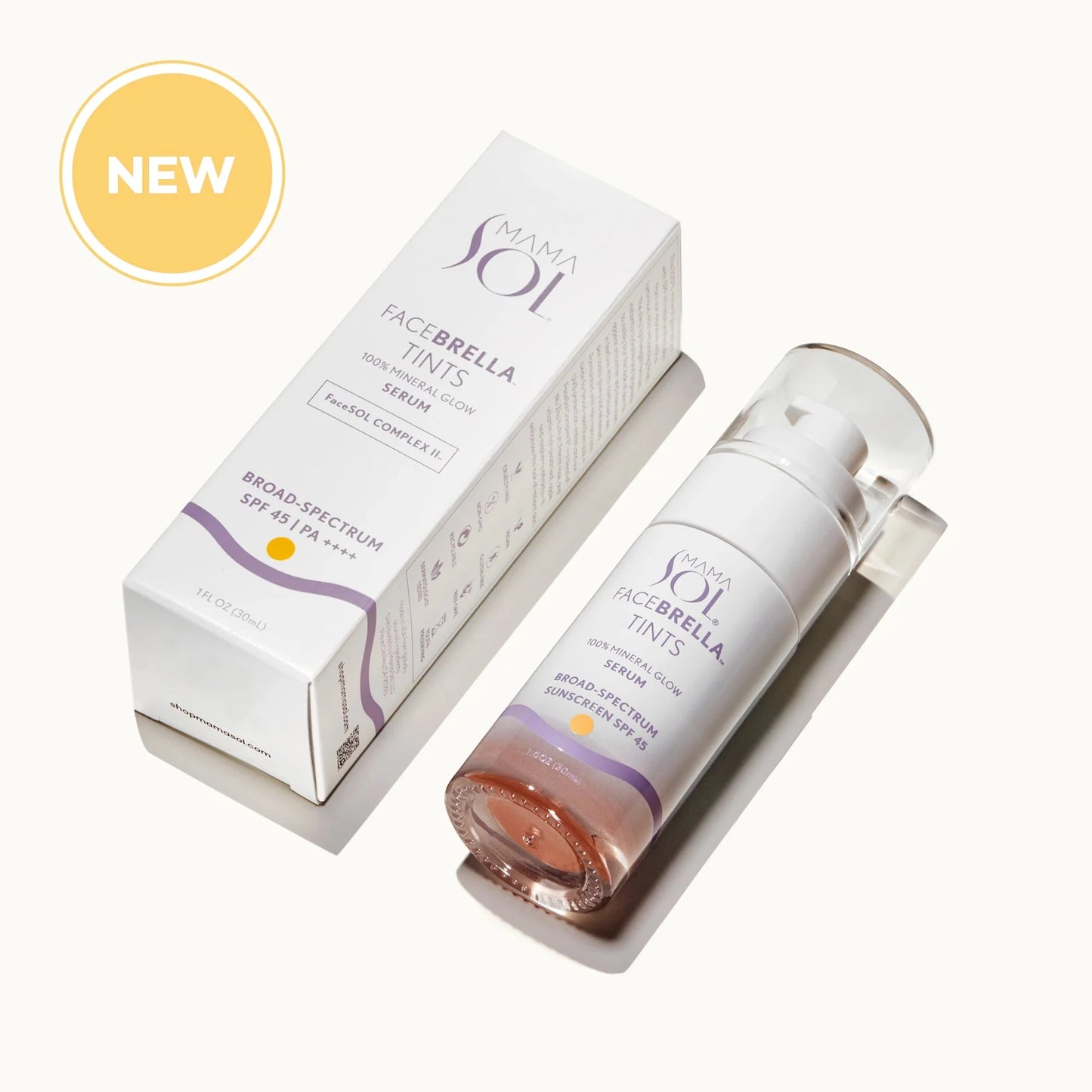 FACEBRELLA™ TINTS - 100% Mineral Glow Serum SPF 45 / PA++++
