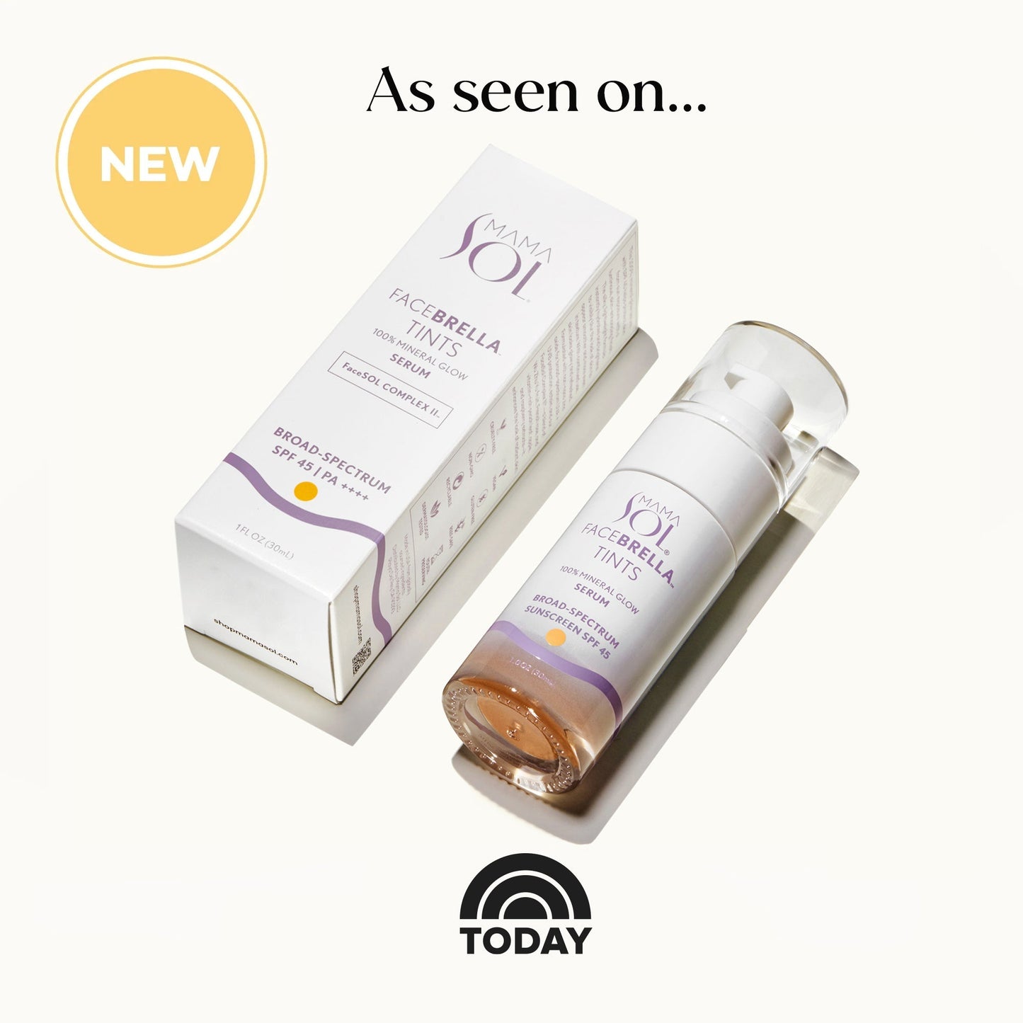 FACEBRELLA™ TINTS - 100% Mineral Glow Serum SPF 45 / PA++++