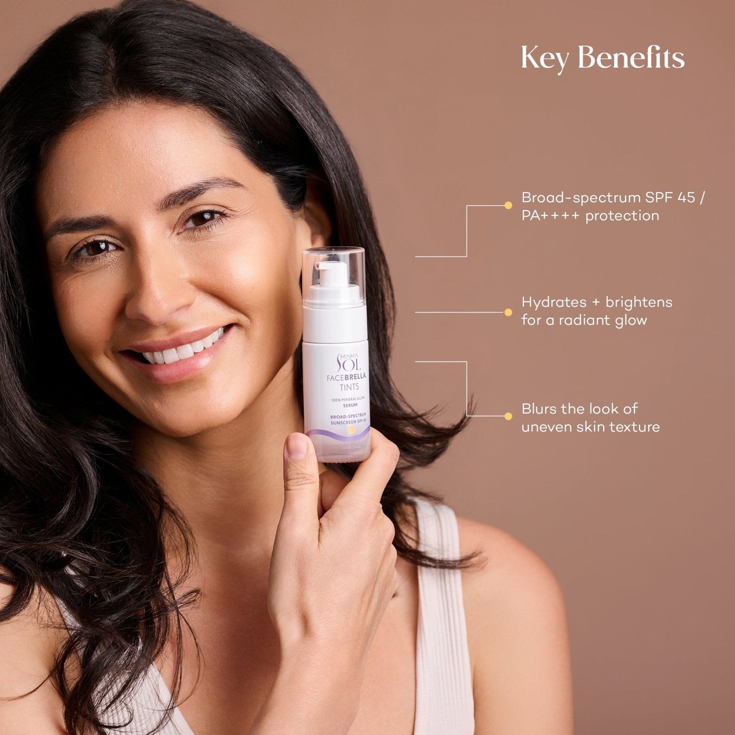 FACEBRELLA™ TINTS - 100% Mineral Glow Serum SPF 45 / PA++++